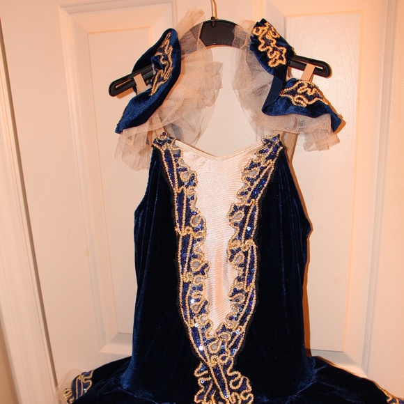 Revolution Blue and Cream Dance Costume - Picture 2 of 3